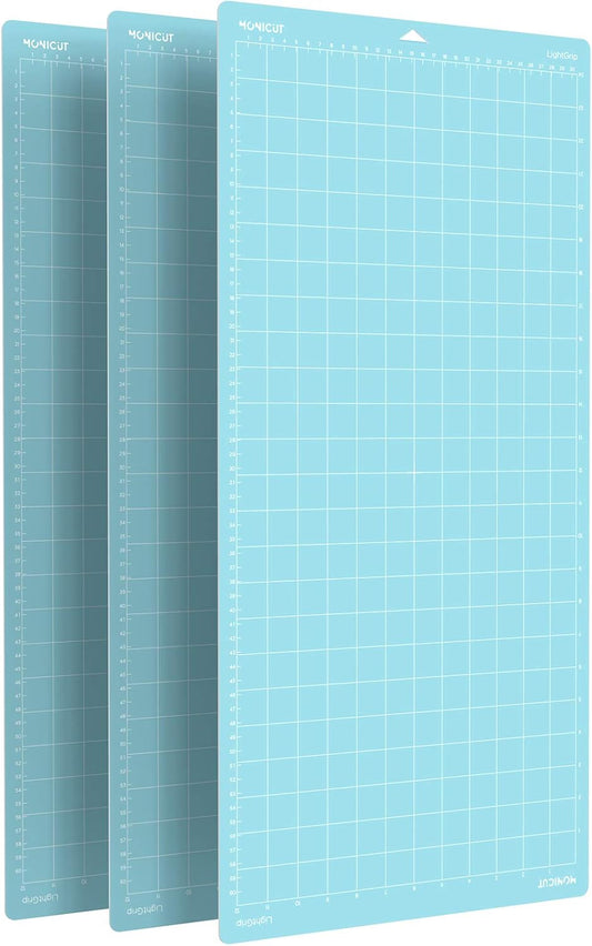 12x24 Stronggrip Cutting Mat for Cricut Maker 3/Maker/Explore 3/Air 2/Air/One, 3 Pcs Non-Slip Flexible Cutting Mats for Crafts, Quilting, Sewing and all Arts