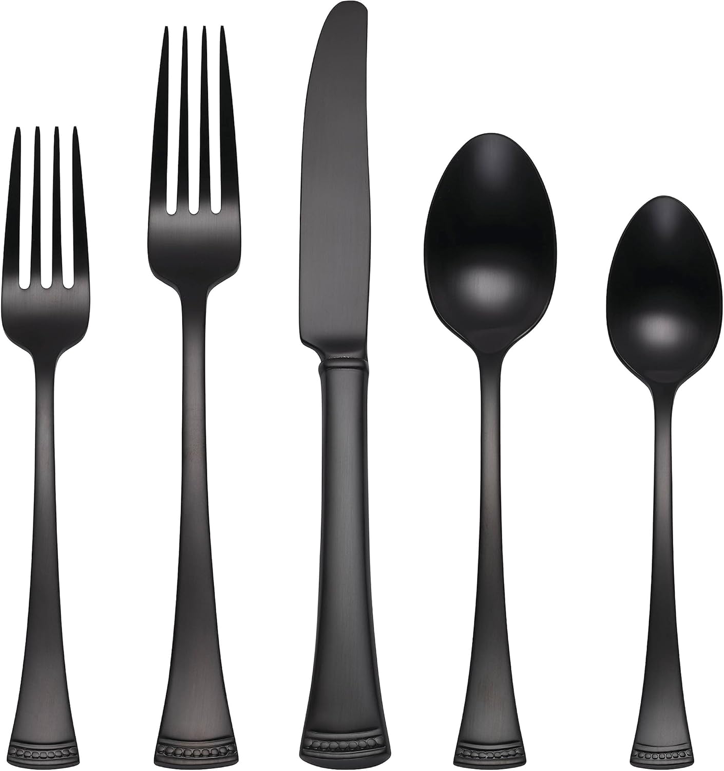 Lenox Silverware Set, Portola 12-Piece Steak Knife Flatware Set, Service For 12, Made Of 18/10 Stainless Steel, Dishwasher Safe, Home And Kitchen Utensils, Knives, Cutlery (Silver, 12 Piece)