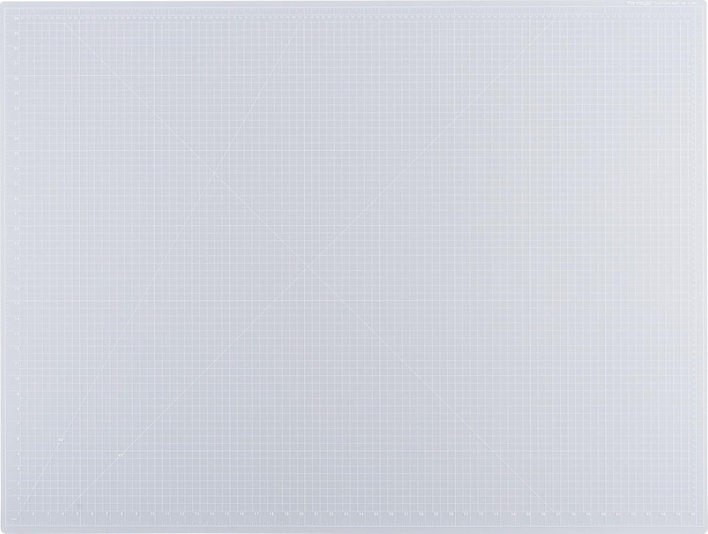 Dahle Vantage 10680 See-Through Premium Self-Healing Cutting Mat, 9"x12", 1/2" Grid, 5 Layers for Max Healing, Perfect for Crafts & Sewing, Clear