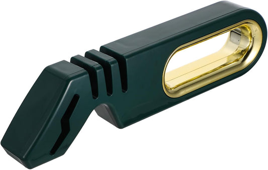Ergonomic Handle Quick Pull Through Knife Sharpener Four Stage Kitchen Scissors Quick Sharpener