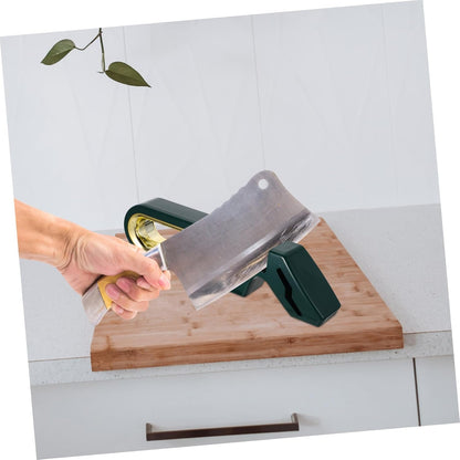 Ergonomic Handle Quick Pull Through Knife Sharpener Four Stage Kitchen Scissors Quick Sharpener