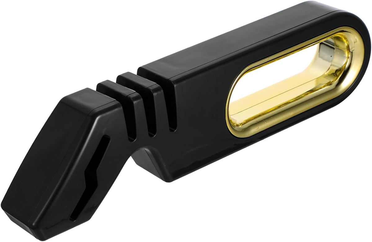 Ergonomic Handle Quick Pull Through Knife Sharpener Four Stage Kitchen Scissors Quick Sharpener