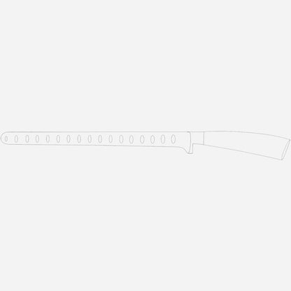 Elegance Salmon Knife, 10in Stainless Steel Blade, Red, Italy