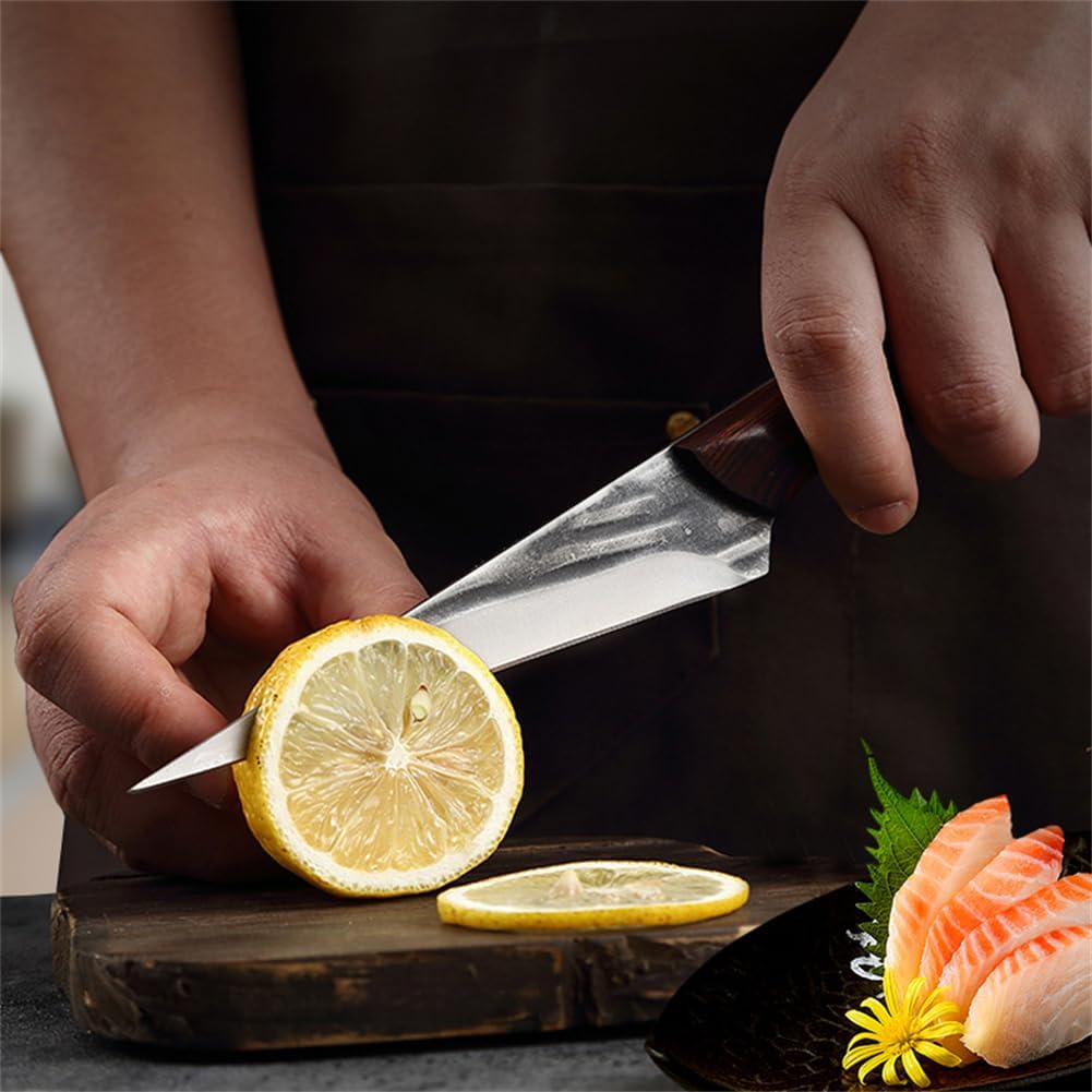 Brisket Trimming Knife,Fillet Knife for Meat,Curved Boning Knives 7 Inch, Hand Forged Meat Trimming Knife,Japanese Boning Knife Meat Butcher Knife for Fish Chincken Gift for Dad