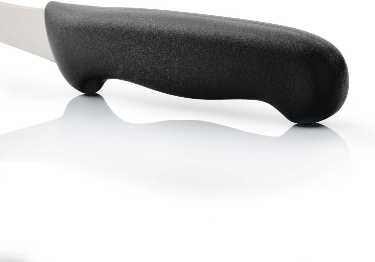 Boning Knife 5 Inch Nitrum Stainless Steel and 140 mm blade. Professional Butcher Knife to Slice Bones from Meat. Ergonomic Polypropylene Handle. Series 2900. Color Black.
