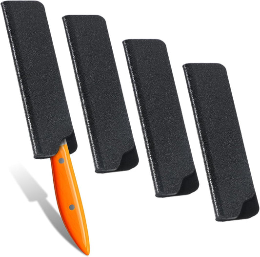 4 Pcs Universal Knife Covers or Sleeves for 3.5'' Paring Fruit Knife, Knifes Edge Guards, Waterproof Abrasion Plastic Knifes Cover for Kitchen Knives