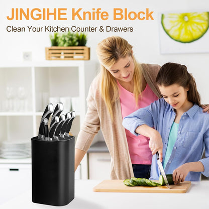 Universal Knife Block Without Knives Countertop Storage Holder
