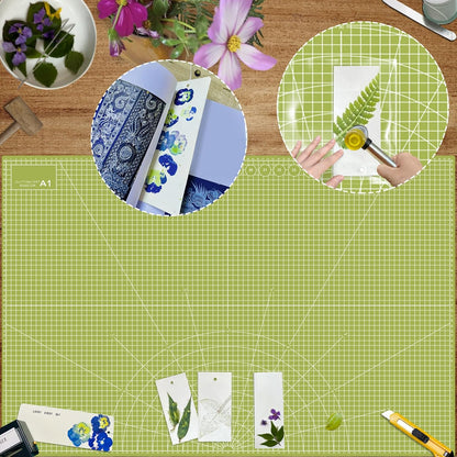 24" x 36" Self Healing Cutting Mat: Double Sided Sewing Cutting Mat Craft Supplies A1 Size for Quilting, Crafts Arts, and Fabric Purple & Pink Design (Pink & Purple)