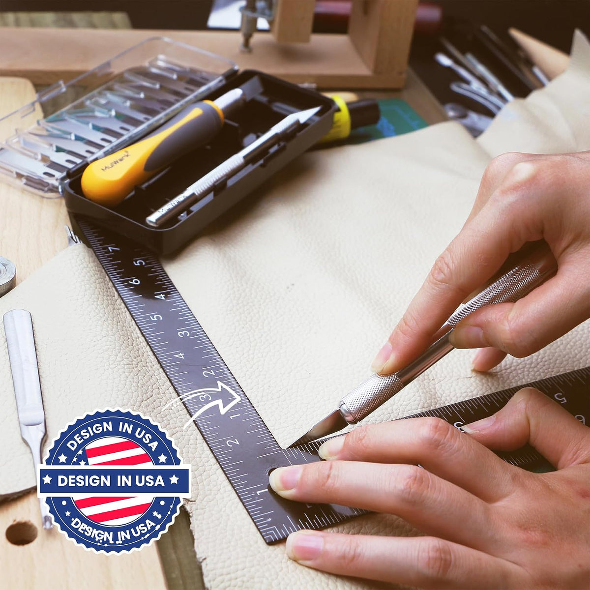 Exacto Knife Set | Craft Knife Kit | Precision Craft Hobby Kit with Razor Sharp Knives for Wood, Crafting, Leather, Scrapbooking & Modeling