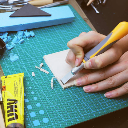 Exacto Knife Set | Craft Knife Kit | Precision Craft Hobby Kit with Razor Sharp Knives for Wood, Crafting, Leather, Scrapbooking & Modeling