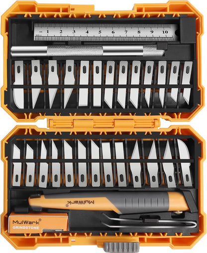 Exacto Knife Set | Craft Knife Kit | Precision Craft Hobby Kit with Razor Sharp Knives for Wood, Crafting, Leather, Scrapbooking & Modeling