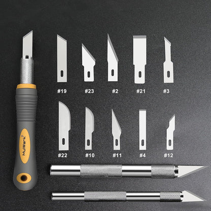 Exacto Knife Set | Craft Knife Kit | Precision Craft Hobby Kit with Razor Sharp Knives for Wood, Crafting, Leather, Scrapbooking & Modeling