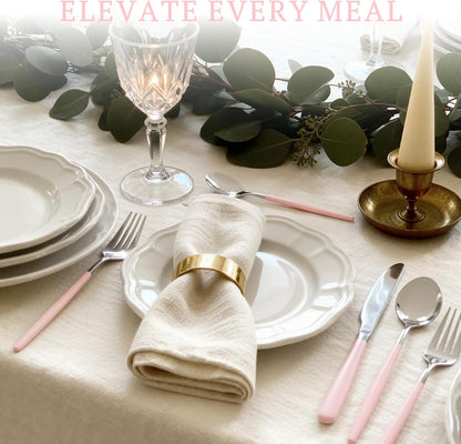 Silverware Set 48-Piece Gold Flatware Set with Steak Knives Food-Grade Stainless Steel Cutlery Set for 8 Mirror Polished Utensils Set for Home Kitchen Restaurant