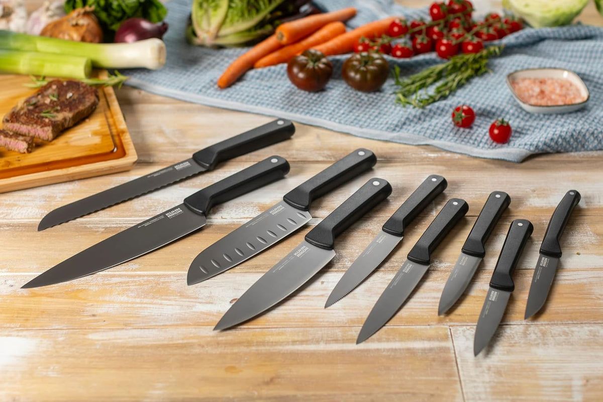 ICED Paring Knife 3.54 Inch, Ice Hardened German Stainless Steel, Razor Sharp Titanium Coated Blade, Precision Everyday Kitchen Knife