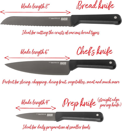ICED Paring Knife 3.54 Inch, Ice Hardened German Stainless Steel, Razor Sharp Titanium Coated Blade, Precision Everyday Kitchen Knife