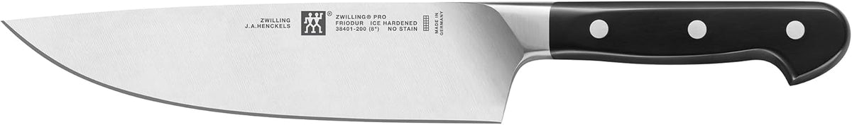 Pro 7-Piece Razor-Sharp German Knife Block Set with Bonus Sharpener, Made in Company-Owned German Factory with Special Formula Steel perfected for almost 300 Years, Dishwasher Safe