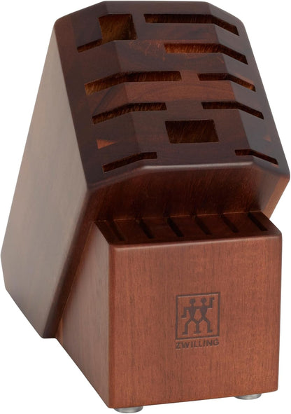 Pro 7-Piece Razor-Sharp German Knife Block Set with Bonus Sharpener, Made in Company-Owned German Factory with Special Formula Steel perfected for almost 300 Years, Dishwasher Safe