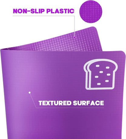 7 Pieces Flexible Cutting Boards, BPA Free Plastic Cutting Boards for Kitchen, Non Slip Cutting Mat for Meat and Vegetables