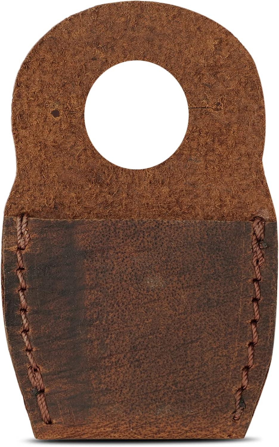 Handmade Leather Thumb Guard for Wood Carving – Full-Grain Leather Finger Protector, Carving & Whittling Safety Shield for Carpenters, Crafting, Woodworking Tools (Brown)