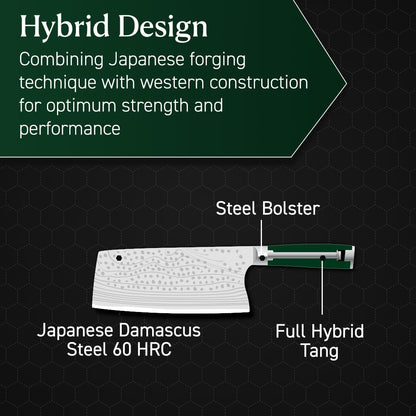 3.5 Inch Japanese Damascus Stainless Steel Pairing Knife, Full Tang Construction, Pakkawood Handle