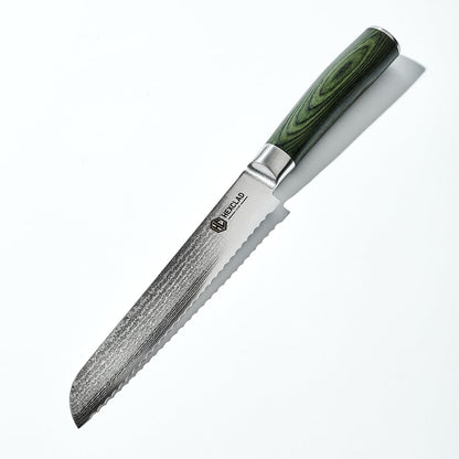 3.5 Inch Japanese Damascus Stainless Steel Pairing Knife, Full Tang Construction, Pakkawood Handle