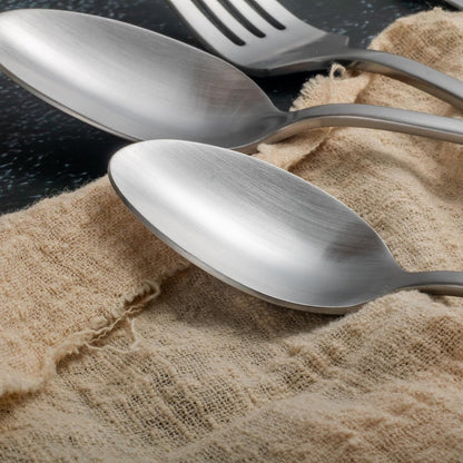 Kate 48-Piece Silverware Set with steak knife Service for 8, Stainless Steel Flatware Set, Mirror Polished Cutlery Set Dishwasher Safe