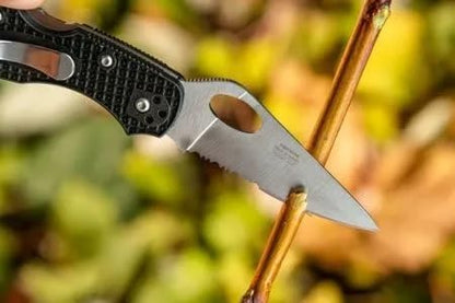 Firebird GANZO F759MS-OR Pocket Folding Knife 440C Stainless Steel Serrated Blade Anti-Slip Handle with Clip Fishing Camping EDC Utility Pocket Knife (Orange)