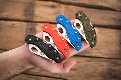 Firebird GANZO F759MS-OR Pocket Folding Knife 440C Stainless Steel Serrated Blade Anti-Slip Handle with Clip Fishing Camping EDC Utility Pocket Knife (Orange)