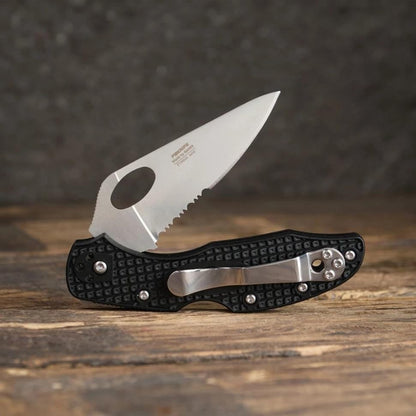 Firebird GANZO F759MS-OR Pocket Folding Knife 440C Stainless Steel Serrated Blade Anti-Slip Handle with Clip Fishing Camping EDC Utility Pocket Knife (Orange)