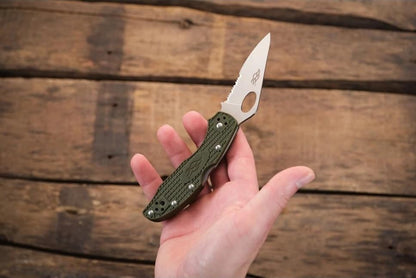 Firebird GANZO F759MS-OR Pocket Folding Knife 440C Stainless Steel Serrated Blade Anti-Slip Handle with Clip Fishing Camping EDC Utility Pocket Knife (Orange)