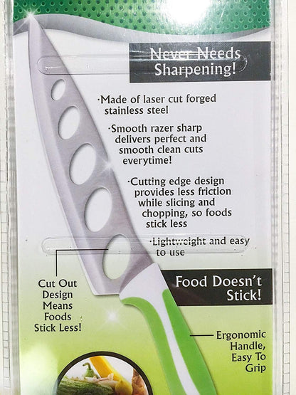 Forever Knife - Razor Sharp, Non-Stick, Laser Cut Forged Stainless Steel Knife - Great For Cheese, Potato and Tomatos - Never Needs Sharpening!