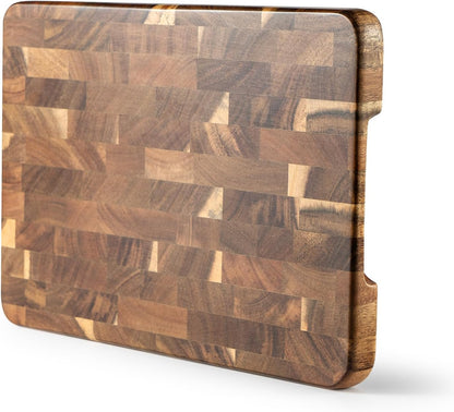 Wood Cutting Boards for Kitchen,JAMES.F Acacia Wooden Heavy Duty Cutting Board, Chopping Serving Boards with Hanging Hole for Meat Bread or Vegetables