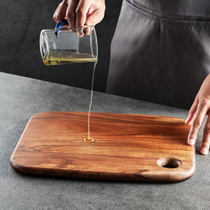 Wood Cutting Boards for Kitchen,JAMES.F Acacia Wooden Heavy Duty Cutting Board, Chopping Serving Boards with Hanging Hole for Meat Bread or Vegetables