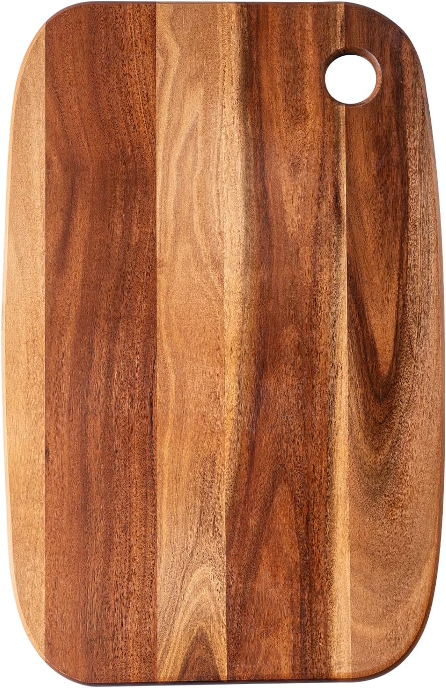 Wood Cutting Boards for Kitchen,JAMES.F Acacia Wooden Heavy Duty Cutting Board, Chopping Serving Boards with Hanging Hole for Meat Bread or Vegetables