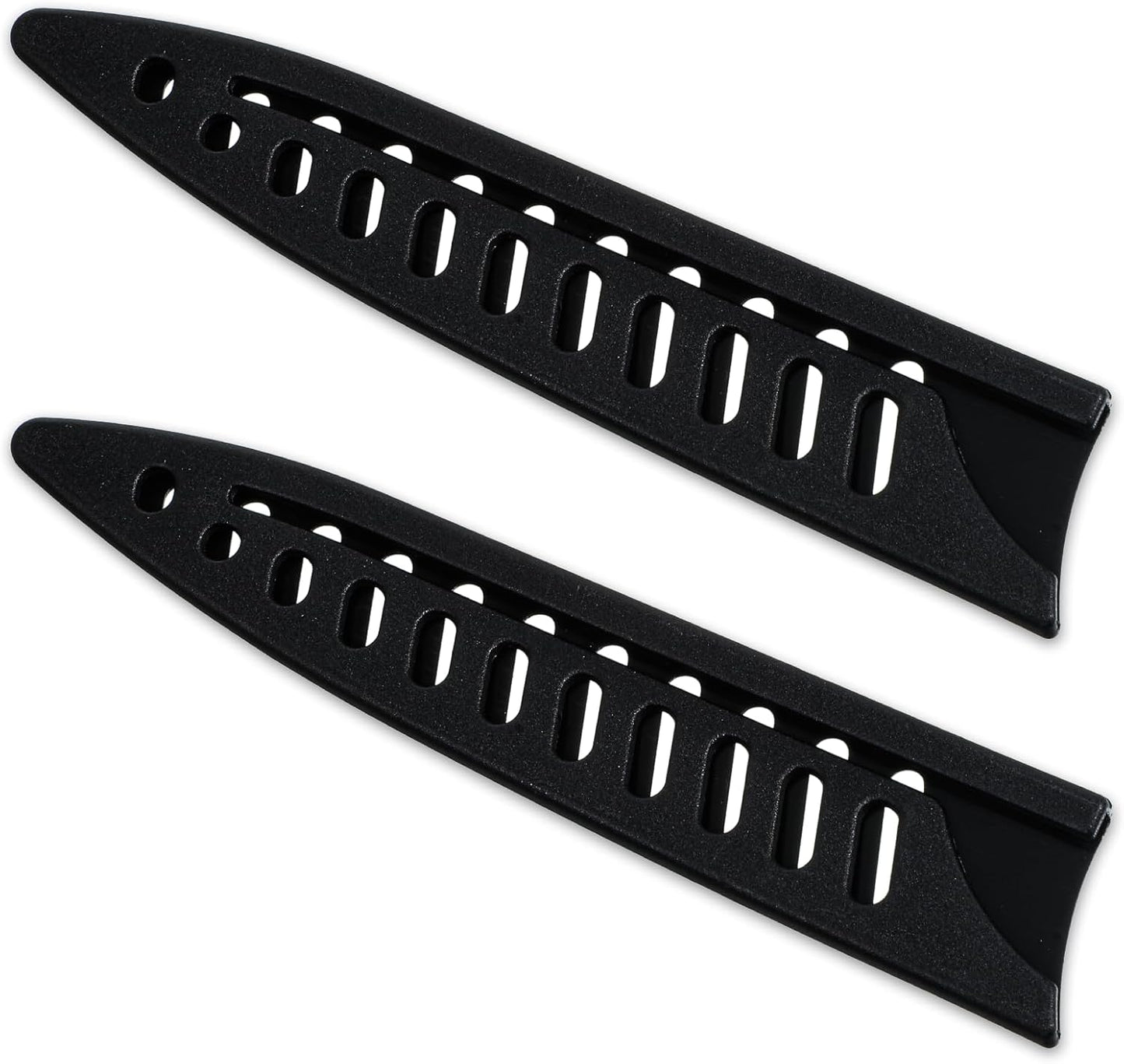2 Pcs Knife Sheath Blade Protector Kitchen Safety Knife Covers or Sleeves for 5 inch Paring Knives Universal Black Plastic Knives Guards for Kitchen