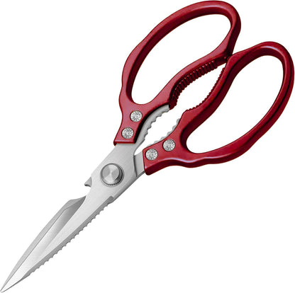 Gold Kitchen Scissors Heavy Duty – 8.9" Stainless Steel Shears for Food Scissors Heavy Duty Multi-Purpose for Meat Chicken Fish Kitchen Tool Gold Shears