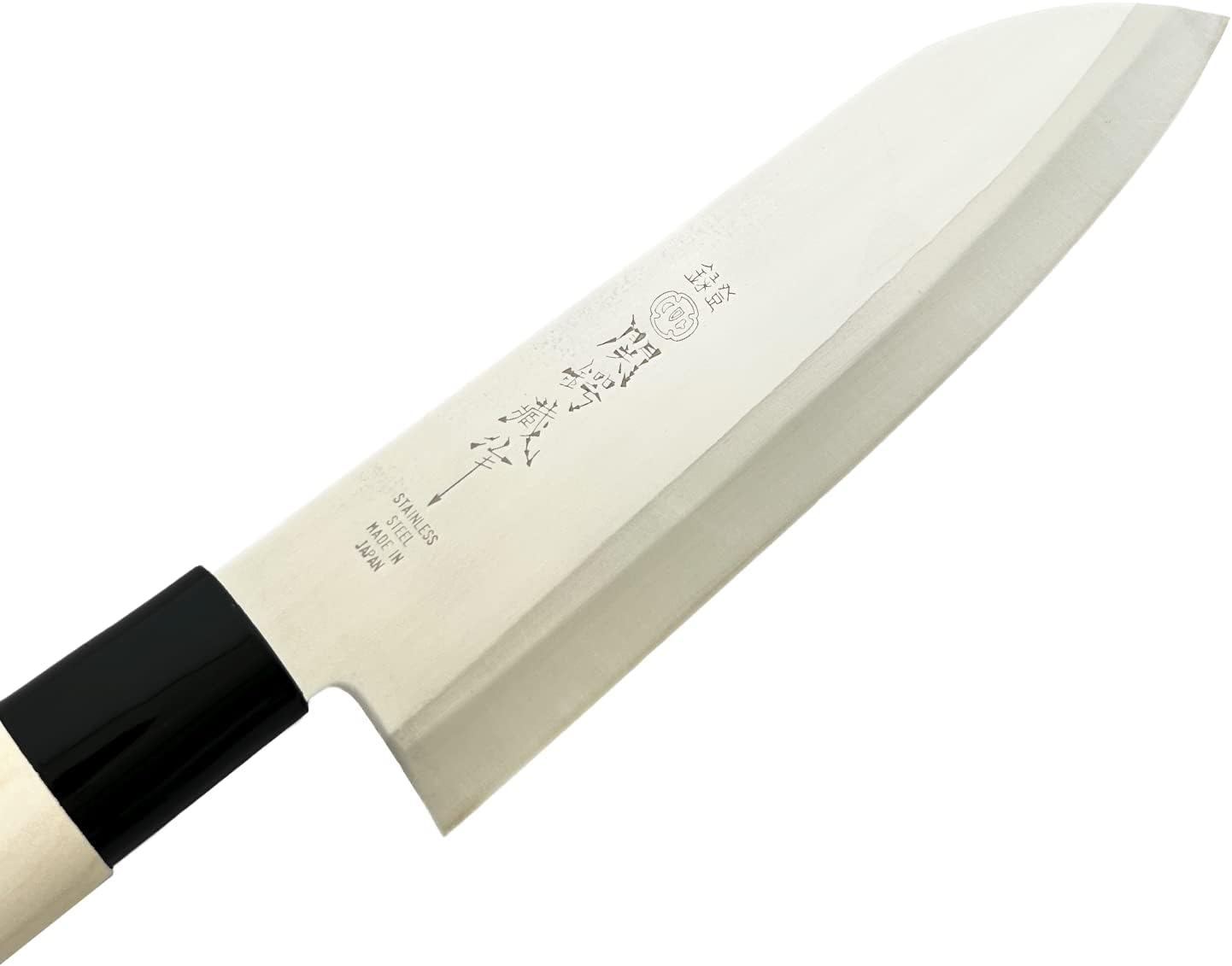 Seki Tsubazo Deba Knife 5.9-inch Blade and Japanese Painting Cloth Set, Japanese Chef Knife for Fish and Meats, Stainless Steel Blade & Genuine Wooden Handle