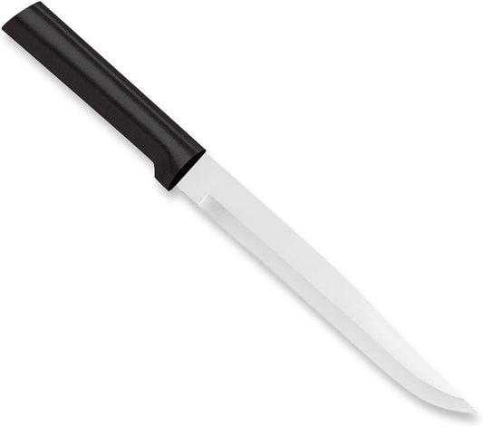 Slicer Knife (W207), Black Handle | 7" Stainless Steel Blade, Black Resin Handle