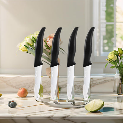 4 Piece Paring Knife Set, 4 Inch Stainless Steel Fruit Knives