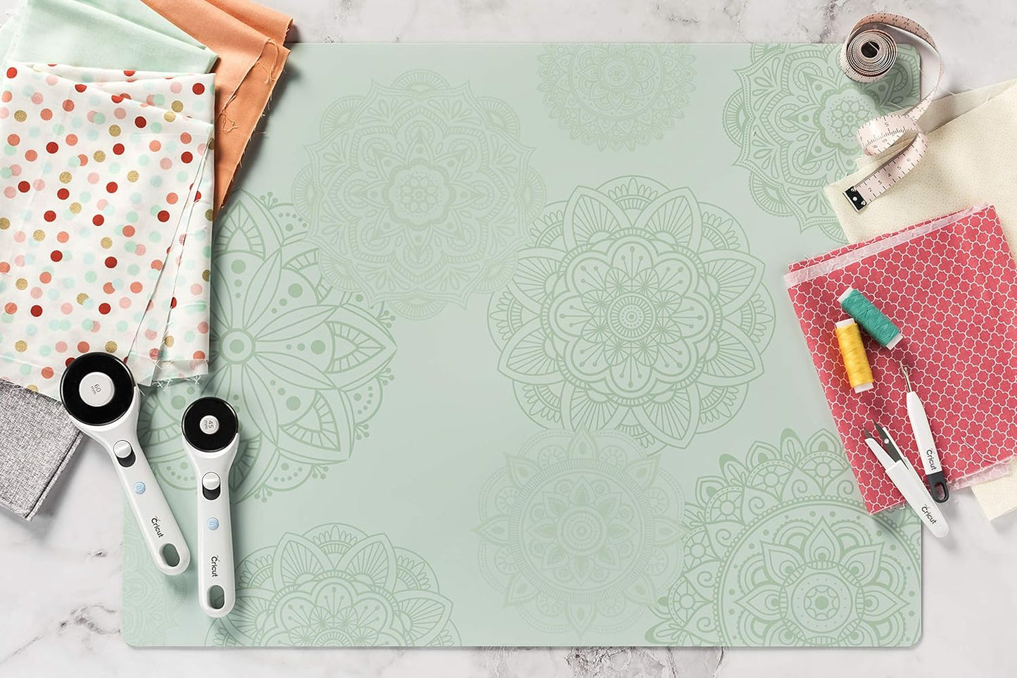 Self Healing Cutting Mat - Mat for use with TrueControl Knife, Rotary Cutter, Craft Knife, Xacto Knife - 12" x 12", Decorative, 2X Healing, Extra-Thick Cutting Mat, Rose