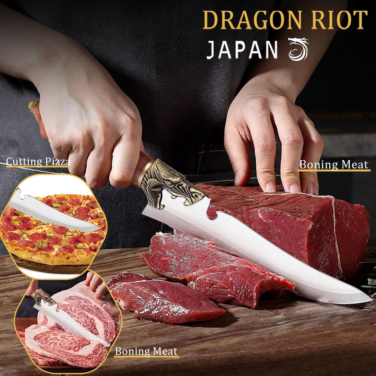Boning Knife, High Carbon Steel, Full Tang