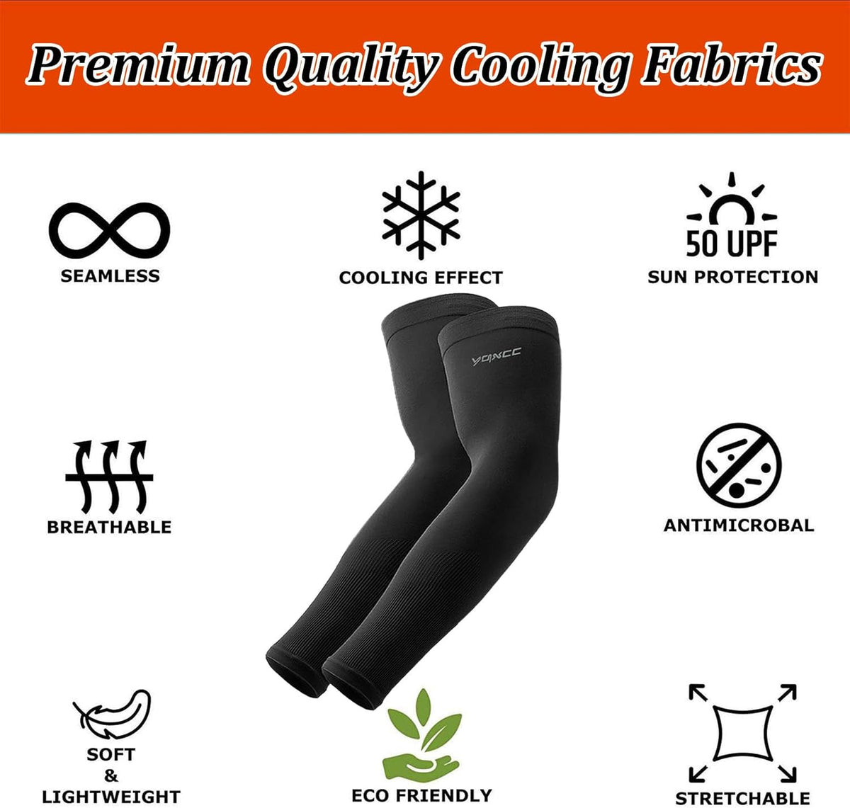 Arm Sleeves UV Sun Protection Cooling Sports Compression Sleeves | 6 Pairs, UPF50, Tattoo Coverage, Lightweight, Breathable, Arms Cover, Daily Wear, Outdoor Work, Basketball, Baseball, Golf
