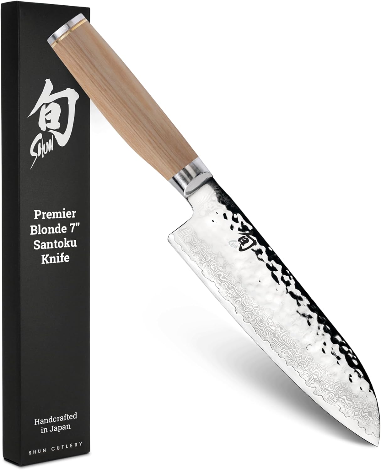Premier 5.5" Santoku Knife, Handcrafted and Hand-Sharpened Japanese All Purpose Knife, VG-MAX Core with Damascus Stainless Steel Cladding, Pakkawood Handle, Versatile Japanese Cutting Tool