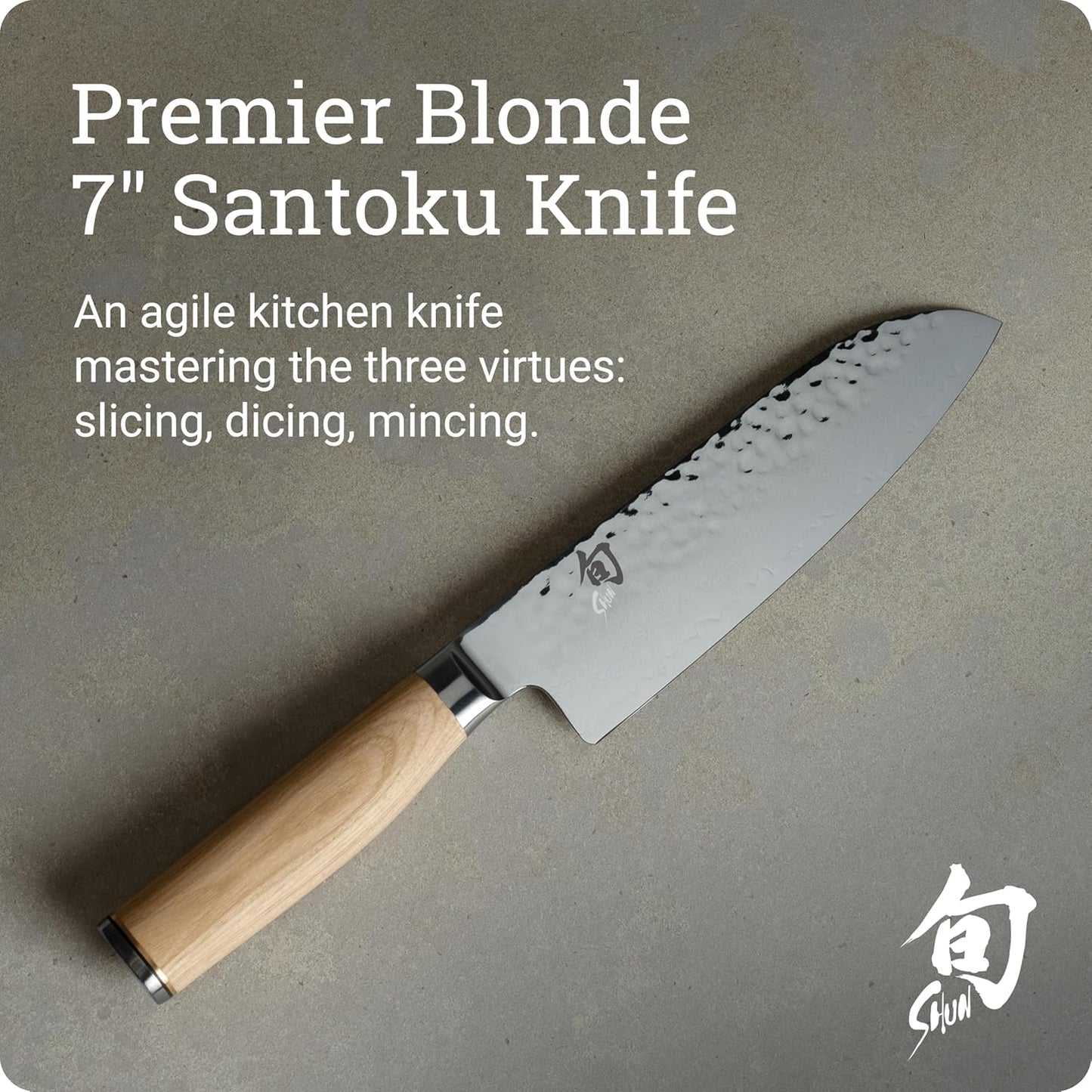 Premier 5.5" Santoku Knife, Handcrafted and Hand-Sharpened Japanese All Purpose Knife, VG-MAX Core with Damascus Stainless Steel Cladding, Pakkawood Handle, Versatile Japanese Cutting Tool