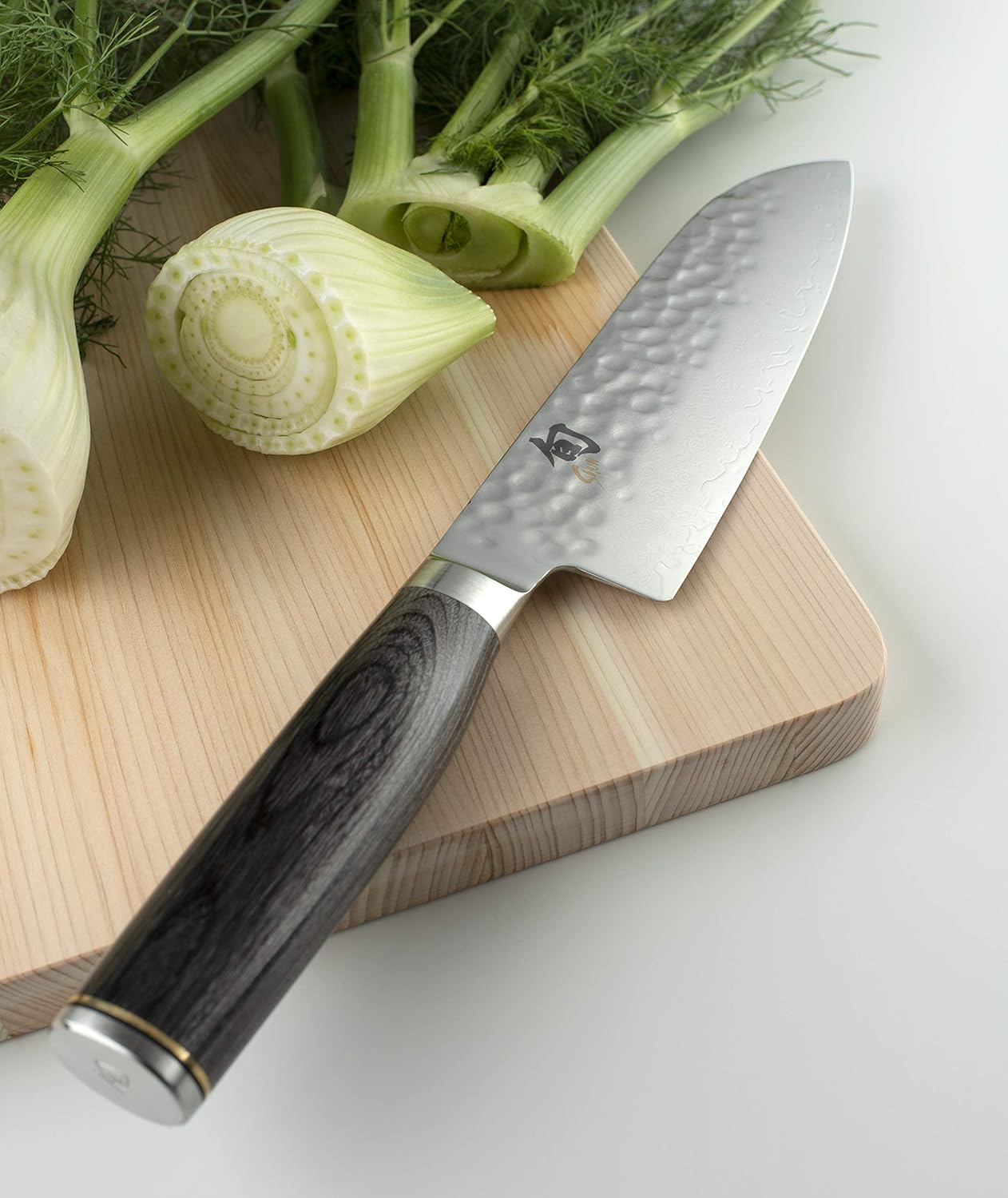 Premier 5.5" Santoku Knife, Handcrafted and Hand-Sharpened Japanese All Purpose Knife, VG-MAX Core with Damascus Stainless Steel Cladding, Pakkawood Handle, Versatile Japanese Cutting Tool