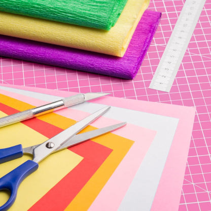 18"x12" Self Healing Cutting Mat, Sewing Mat for Crafts, Double Sided 5-Ply Table Cutting Board for Fabric Quilting Leather Modeling Hobby Project, Turquoise