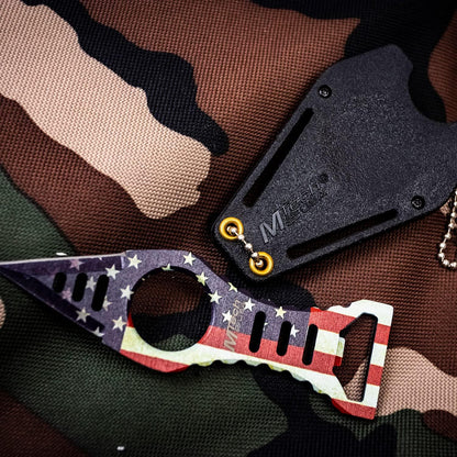 Fixed Blade Knife, Full Tang, Nylon Fiber Sheath, Hunting, Camping, Survival, EDC, 588-20-27 Series