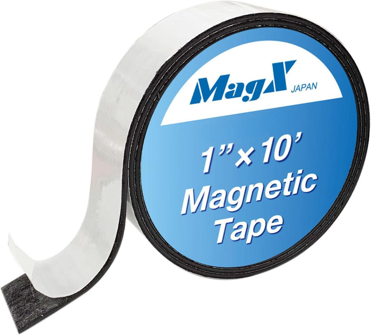 Magnetic Tape, 1 Inch x 10 Feet, Ultra Thick 60 mil, Heavy Duty, Magnetic Tape Strips with Adhesive Backing for DIY & Crafts, Whiteboards, Fridge Organization(MVAT-1010)