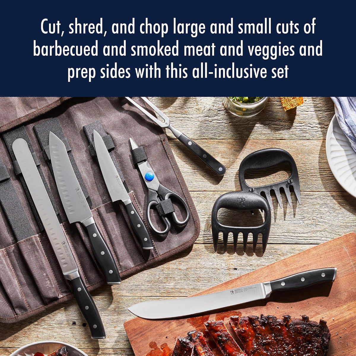 Forged Accent 9-Pc Carving Tool Set, BBQ Accessories