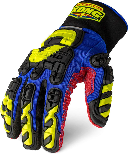 Ironclad KONG Waterproof Cut Resistant Deck Crew Glove; TPR Impact Protection, Oil Repellent, Waterproof, A7 Cut Resistant, Sized S, M, L, XL, XXL, XXXL (KDC5W-03-M), Medium